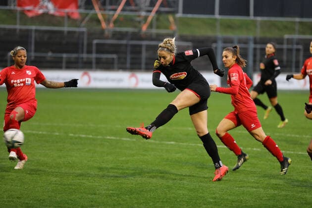 1 FC Köln Women SC Sand Women Football Women Bundesliga 2021 2022 Franz Kremer Stadion Cologne Germany 05 12 2021 1 0 by Sharon Beck 1 FC Köln