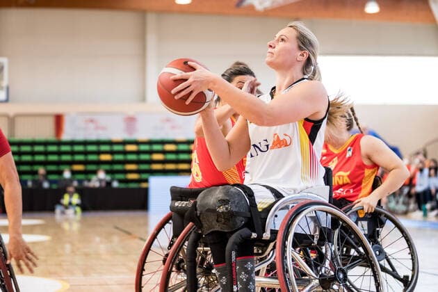 European Championship Wheelchair Basketball 06 12 2021 MADRID, SPAIN 6 December Wheelchair Basketball, Germany vs Spain Women, on Day 3 of the European Championship Wheelchair Basketball on 06 12 2021 at Polid Municipal Francisco Fernandez Ochoa in Madrid, Spain Svenja Mayer Germany, 13 Copyright: xBEAUTIFULxSPORTS Wunderlx