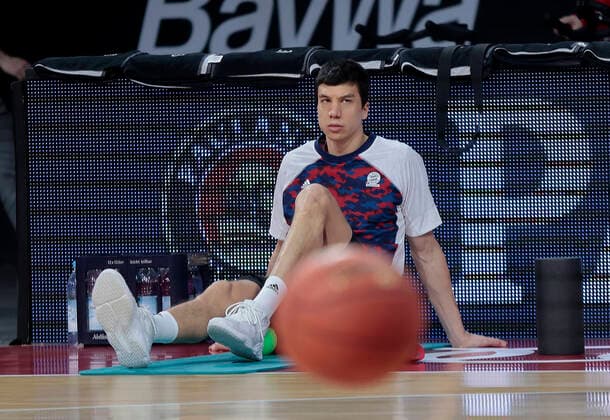 06 2021,BBL, FCB Basketball vs Heidelberg,FC Bayern, Audi Dome Muenchen, Basketball, Sport, in picture Vladimir Lucic FCB Basketball