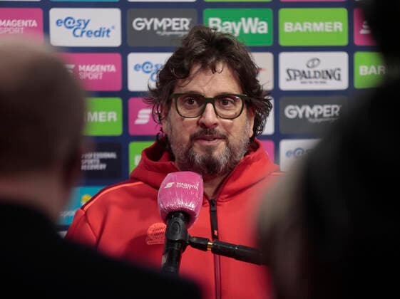 06 2021,BBL, FCB Basketball vs Heidelberg,FC Bayern, Audi Dome Muenchen, Basketball, Sport, in picture coach Andrea Trinchieri FCB Basketball