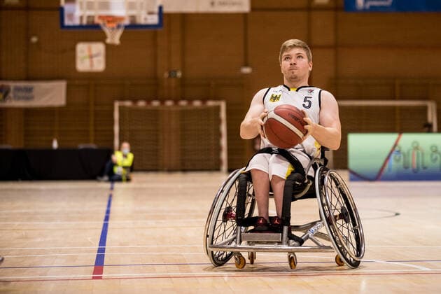 European Championship Wheelchair Basketball 07 12 2021 MADRID, SPAIN 7 December Wheelchair Basketball, Germany vs Switzerland Men, on Day 4 of the European Championship Wheelchair Basketball on 07 12 2021 at Polid Municipal Marques de Samaranch in Madrid, Spain Oliver Jantz Germany, 5 Copyright: xBEAUTIFULxSPORTS Wunderlx