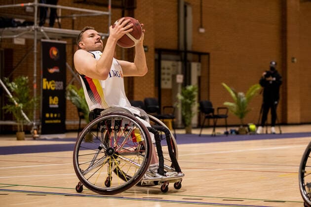 European Championship Wheelchair Basketball 07 12 2021 MADRID, SPAIN 7 December Wheelchair Basketball, Germany vs Switzerland Men, on Day 4 of the European Championship Wheelchair Basketball on 07 12 2021 at Polid Municipal Marques de Samaranch in Madrid, Spain Jan Haller Germany, 10 Copyright: xBEAUTIFULxSPORTS Wunderlx