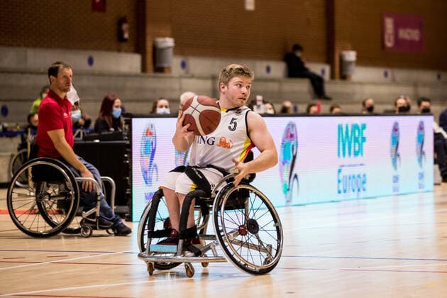 European Championship Wheelchair Basketball 07 12 2021 MADRID, SPAIN 7 December Wheelchair Basketball, Germany vs Switzerland Men, on Day 4 of the European Championship Wheelchair Basketball on 07 12 2021 at Polid Municipal Marques de Samaranch in Madrid, Spain Oliver Jantz Germany, 5 Copyright: xBEAUTIFULxSPORTS Wunderlx
