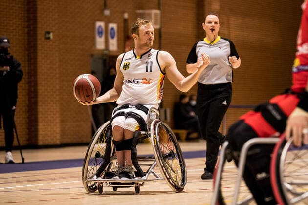 European Championship Wheelchair Basketball 07 12 2021 MADRID, SPAIN 7 December Wheelchair Basketball, Germany vs Switzerland Men, on Day 4 of the European Championship Wheelchair Basketball on 07 12 2021 at Polid Municipal Marques de Samaranch in Madrid, Spain Jan Sadler Germany, 11 Copyright: xBEAUTIFULxSPORTS Wunderlx