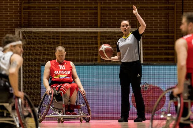 European Championship Wheelchair Basketball 07 12 2021 MADRID, SPAIN 7 December Wheelchair Basketball, Germany vs Switzerland Men, on Day 4 of the European Championship Wheelchair Basketball at Polid Municipal Marques de Samaranch on 07 12 2021 in Madrid, Spain Copyright: xBEAUTIFULxSPORTS Wunderlx