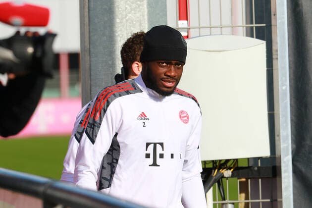 2 Dayot Upamecano Football Champions League FC Bayern Muenchen Final training before the match against FC Barcelona 07 12 2021 Training ground, Saebenerstr PHOTO Mladen Lackovic LakoPress