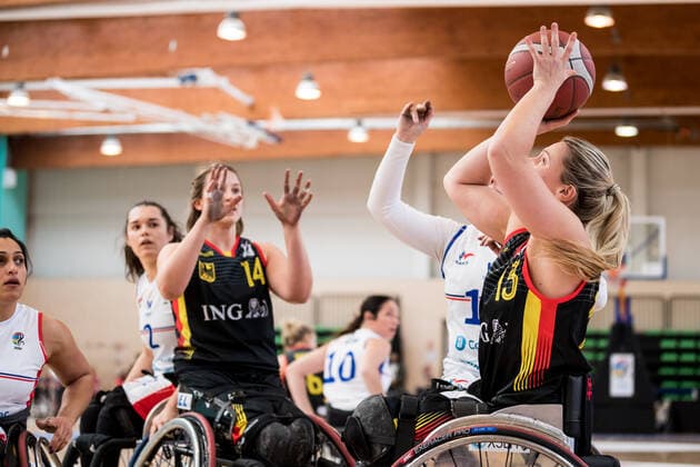 European Championship Wheelchair Basketball 08 12 2021 MADRID, SPAIN December 8 Wheelchair Basketball, France vs Germany Women, on Day 5 of the European Championship Wheelchair Basketball on 08 12 2021 at Polid Municipal Francisco Fernandez Ochoa in Madrid, Spain Svenja Mayer Germany, 13 Copyright: xBEAUTIFULxSPORTS Wunderlx