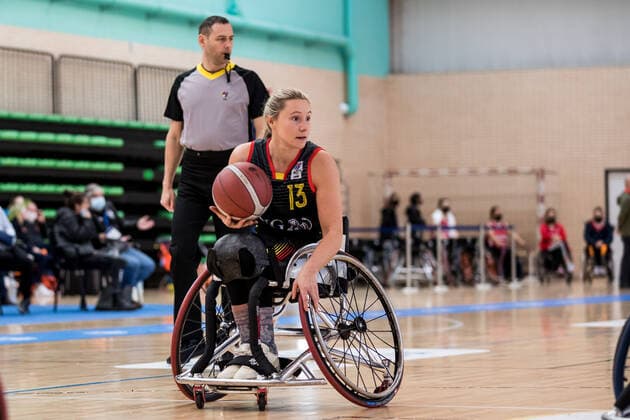 European Championship Wheelchair Basketball 08 12 2021 MADRID, SPAIN December 8 Wheelchair Basketball, France vs Germany Women, on Day 5 of the European Championship Wheelchair Basketball on 08 12 2021 at Polid Municipal Francisco Fernandez Ochoa in Madrid, Spain Svenja Mayer Germany, 13 Copyright: xBEAUTIFULxSPORTS Wunderlx