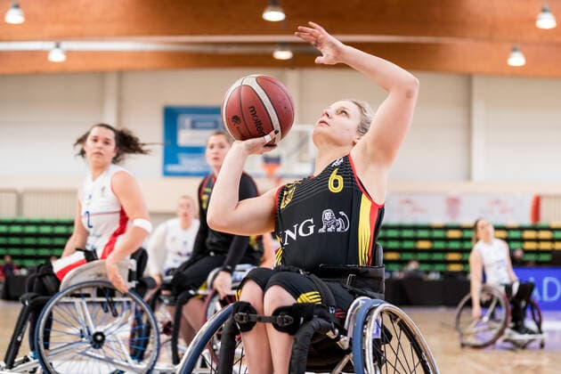 European Championship Wheelchair Basketball 08 12 2021 MADRID, SPAIN December 8 Wheelchair Basketball, France vs Germany Women, on Day 5 of the European Championship Wheelchair Basketball on 08 12 2021 at Polid Municipal Francisco Fernandez Ochoa in Madrid, Spain Catharina Weiss Germany, 6 Copyright: xBEAUTIFULxSPORTS Wunderlx