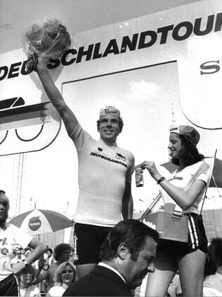 Cycling Gregor Braun as winner of the Deutschland Tour 1980 10 08 1980 Only for journalistic use Only for editorial use HM