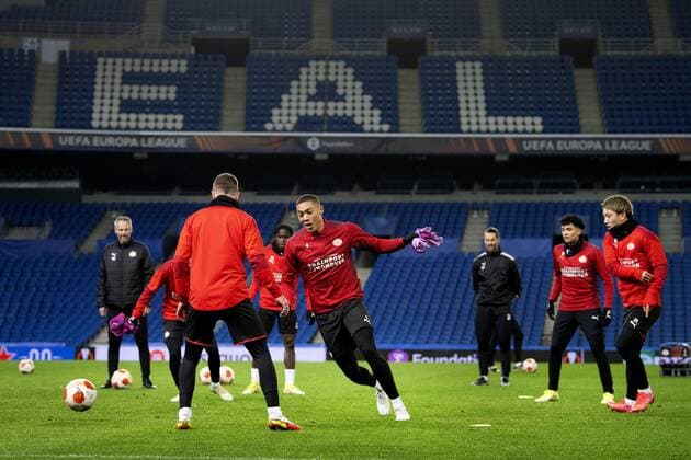 SAN SEBASTIAN Vinicius during the UEFA Europa League match between Real Sociedad and PSV Eindhoven at Estadio de Anoeta on December 9, 2021 in San Sebastian, Spain ANP OLAF KRAAK UEFA Europa League 2021 2022 xVIxANPxSportx xxANPxIVx 441785979