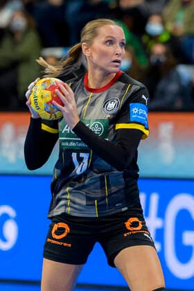 Handball, Womens World Cup, Germany Congo, Main Round, Group 3, Matchday 1 Silje Brons Petersen Germany TuS Metzingen Granollers Palau D Esports de Granollers Spain