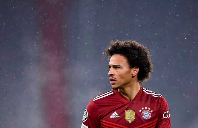 FOOTBALL CHAMPIONS LEAGUE SEASON 2021 2022 Preliminary Round Group E FC Bayern Muenchen FC Barcelona 08 12 2021 Leroy Sane FC Bayern Muenchen