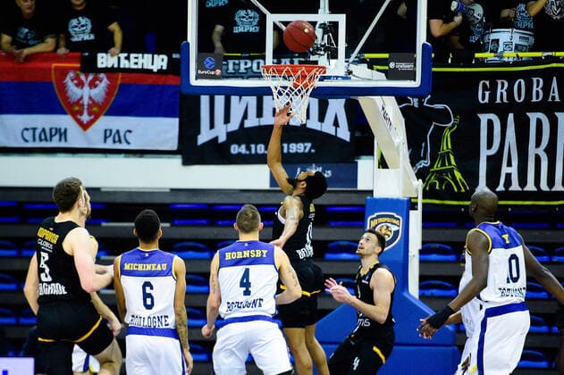MILETIC DUSAN ( 11 - Partizan Belgrade ) - BASKET : Metropolitans 92 vs Partizan Belgrade - Eurocup - 08 12 2021 FedericoPestellini Panoramic 