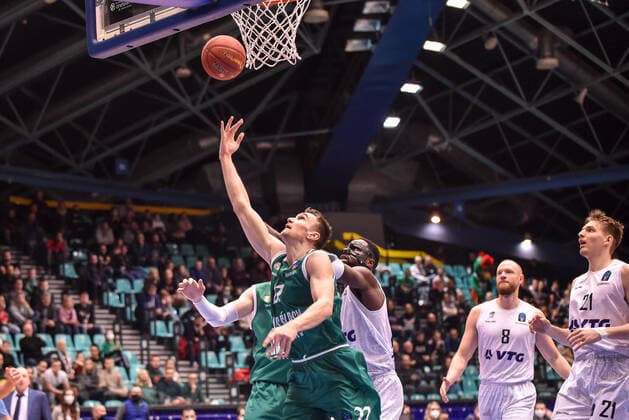 7DAYS EUROCUP KOSZYKOWKA MEZCZYZN 6 KOLEJKA MECZ WKS SLASK WROCLAW - HAMBURG TOWERS 7DAYS EUROCUP BASKETBALL MANS MATCH WKS SLASK WROCLAW - HAMBURG TOWERS IVAN RAMLJAK FOT. PRZEMYSLAW KAROLCZUK 400MM.PL NEWSPIX.PL --- Newspix.pl  211208_slask_hamburg_KAR-1