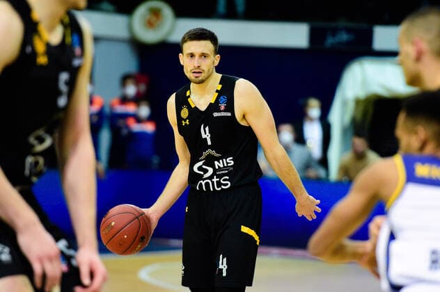 AVRAMOVIC ALEKSA ( 4 - Partizan Belgrade ) - BASKET : Metropolitans 92 vs Partizan Belgrade - Eurocup - 08 12 2021 FedericoPestellini Panoramic 