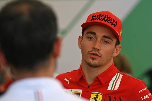 09 12 2021, xekx, Formula 1 FIA, Abu Dhabi Grand Prix 2021 emspor, Charles Leclerc Ferrari, 16 DFL DFB REGULATIONS PROHIBIT ANY USE OF PHOTOGRAPHS as IMAGE SEQUENCES and or QUASI VIDEO Abu Dhabi eel-fotografie Eberhard Krieger