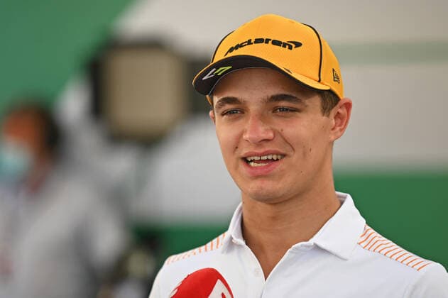 09 12 2021, xekx, Formula 1 FIA, Abu Dhabi Grand Prix 2021 emspor, Lando Norris McLaren, 4 DFL DFB REGULATIONS PROHIBIT ANY USE OF PHOTOGRAPHS as IMAGE SEQUENCES and or QUASI VIDEO Abu Dhabi eel-fotografie Eberhard Krieger
