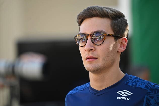09 12 2021, xekx, Formula 1 FIA, Abu Dhabi Grand Prix 2021 emspor, George Russell Williams Racing, 63 DFL DFB REGULATES PROHIBIT ANY USE OF PHOTOGRAPHS as IMAGE SEQUENCES and or QUASI VIDEO Abu Dhabi eel-fotografie Eberhard Krieger