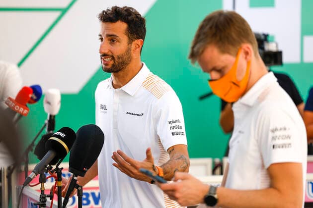 3 Daniel Ricciardo AUS, McLaren F1 Team , F1 Grand Prix of Abu Dhabi at Yas Marina Circuit on December 9, 2021 in Abu Dhabi, United Arab Emirates Photo by HOCH ZWEI Abu Dhabi United Arab Emirates