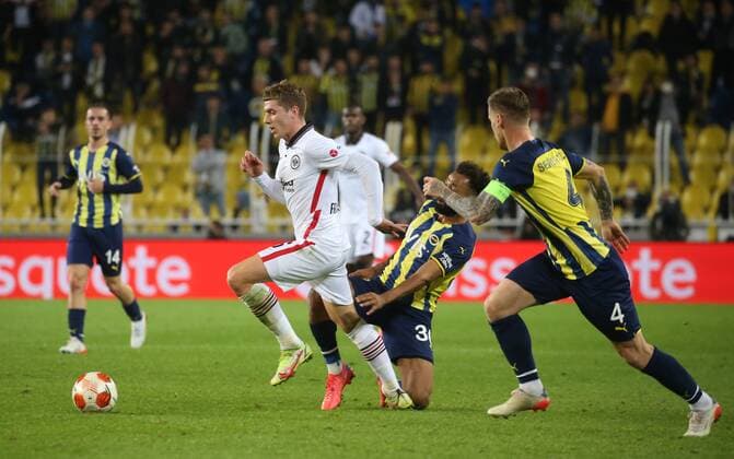Eintracht Frankfurt™s Kristijan Jakic during Fenerbahce - Eintracht Frankfurt during UEFA Europa League game at Kadikoy Sukru Saracoglu Stadium in Istanbul, 9th of December, 2021. Copyright: TolgaxAdanali 17355686