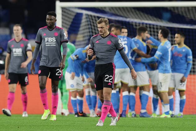 Photo Alessandro Garofalo LaPresse December 09, 2020 Naples, Italy soccer Napoli vs Leicester City - Europa League 2021 2022 - Diego Armando Maradona stadium. In the pic: Eljif Elmas (SSC Napoli); celebrates after scoring goal 2-0  Copyright: xAlessandroxGarofalo LaPressex