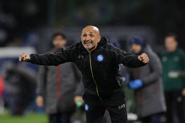 Luciano Spalletti coach of SSC Napoli during the Uefa Europa League 2021 2022 group C football match between SSC Napoli and Leicester at Diego Armando Maradona stadium in Napoli (Italy), December 09th, 2021. Photo Cesare Purini Insidefoto cesarexpurini