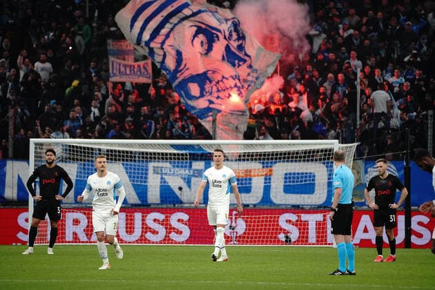 Joie - Krystian Arkadiusz Milik (Olympique de Marseille) FOOTBALL : Olympique de Marseille vs Lokomotiv de Moscou - League Europa - Marseille - 09 12 2021 NorbertScanella Panoramic 