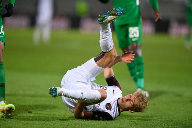 FCM s Gustav Isaksen during the UEFA Europa League Group F football match between PFC Ludogorets and FC Midtjylland on December 9, 2021 at the Ludogorets Arena in Razgrad Photo by Alex Nicodim Ritzau Scanpix, Razgrad  Copyright: RitzauxScanpix AlexxNicodimx spdk20211209-215030-L