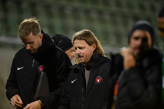 Bo Henriksen during the UEFA Europa League Group F football match between PFC Ludogorets and FC Midtjylland on December 9, 2021 at the Ludogorets Arena in Razgrad Photo by Alex Nicodim Ritzau Scanpix, Razgrad  Copyright: RitzauxScanpix AlexxNicodimx spdk20211209-220407-L