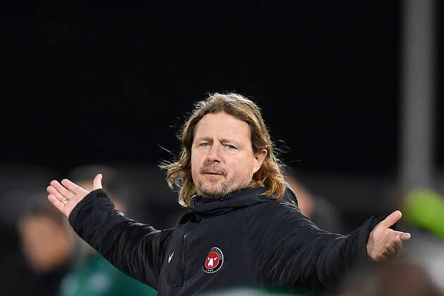 Bo Henriksen after the UEFA Europa League Group F football match between PFC Ludogorets and FC Midtjylland on December 9, 2021 at the Ludogorets Arena in Razgrad Photo by Alex Nicodim Ritzau Scanpix, Razgrad  Copyright: RitzauxScanpix AlexxNicodimx spdk20211209-231837-L
