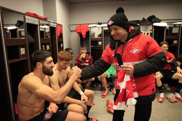 WARSAW, POLAND, DECEMBER 9, 2021. The 2021 22 UEFA Europa League. Football match between Legia (Warsaw) vs Spartak (Moscow) at the Marshall Jozef PiÅ‚sudski s Municipal Stadium of Legia Warsaw. FC Spartak won 0:1. Photo by Stupnikov Alexander FC Spartak StupnikovxAlexander