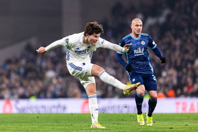 FC Copenhagen v Slovan Bratislava, UEFA Europa Conference League, Copenhagen, Denmark Copenhagen, Denmark. 09th, December 2021. Jonas Wind (23) of FC Copenhagen seen during the UEFA Europa Conference League match between FC Copenhagen and Slovan Bratislava at Parken in Copenhagen. Copenhagen Denmark  Copyright: xGonzalesxPhoto DejanxObretkovicx