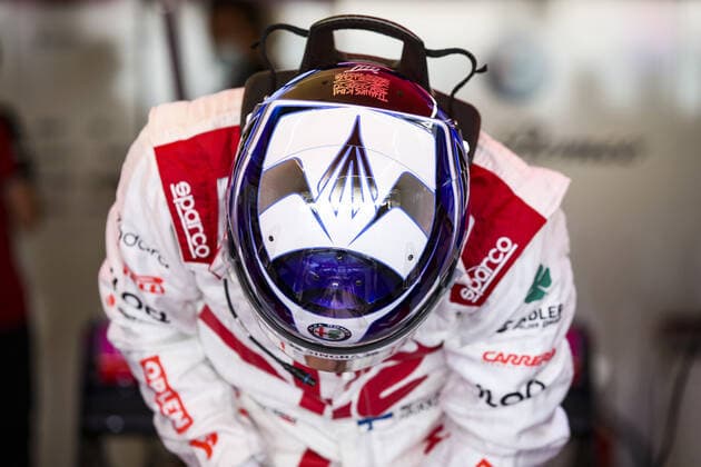 RAIKKONEN Kimi (fin), Alfa Romeo Racing ORLEN C41, portrait during the Formula 1 Etihad Airways Abu Dhabi Grand Prix 2021, 22th round of the 2021 FIA Formula One World Championship, WM, Weltmeisterschaft from December 10 to 12, 2021 on the Yas Marina Circuit, in Yas Island, Abu Dhabi - F1 - ABU DHABI GRAND PRIX 2021 DPPI Panoramic  00121045_FG0O8706.JPG
