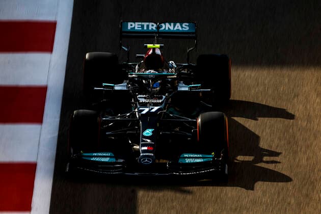 77 Valtteri Bottas FIN, Mercedes AMG Petronas F1 Team , F1 Grand Prix of Abu Dhabi at Yas Marina Circuit on December 10, 2021 in Abu Dhabi, United Arab Emirates Photo by HOCH ZWEI Abu Dhabi United Arab Emirates