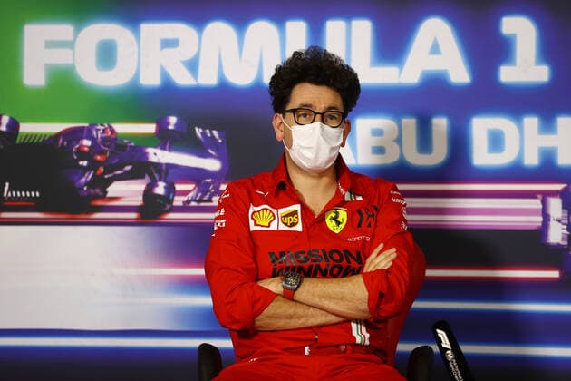 F1 Grand Prix of Abu Dhabi Mattia Binotto (ITA, Scuderia Ferrari Mission Winnow), Abu Dhabi Yas Marina Circuit United Arab Emirates Poolfoto HOCH ZWEI Pool Getty Images ,EDITORIAL USE ONLY