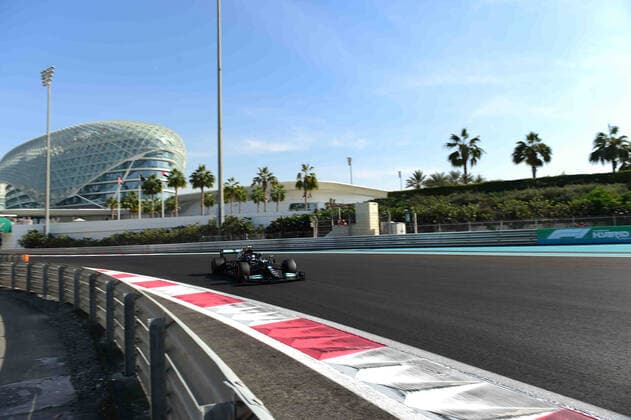 F1 Grand Prix of Abu Dhabi - Practice Valtteri Bottas of Mercedes-AMG Petronas F1 Team drive his W12 single-seater during free practice of last race of the year in Yes Marina Circuit, Yes Island, Abu Dhabi, Uniter Arab Emirates, 10 December 2021 Abu Dhabi Abu Dhbi Emirates United Arab Emirates  Copyright: xAndreaxDiodatox originalFilename:diodato-notitle211210_npykZ.jpg