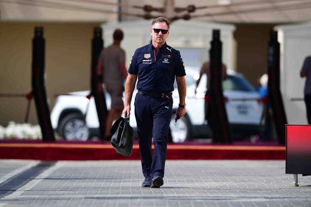 Formula 1 - Abu Dhabi Grand Prix - Driver Arrival Red Bull Team Principal Christian Horner arrive in circuit before free practice of last race of the year in Yes Marina Circuit, Yes Island, Abu Dhabi, Uniter Arab Emirates, 10 December 2021 Abu Dhabi Abu Dhbi Emirates United Arab Emirates  Copyright: xAndreaxDiodatox originalFilename:diodato-notitle211210_npfN1.jpg
