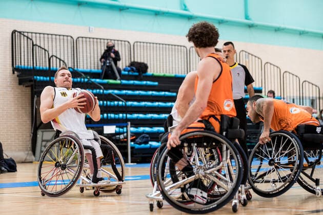 European Championship Wheelchair Basketball 10 12 2021 MADRID, SPAIN 10 December Wheelchair Basketball, Semi Final Germany vs Netherlands Men on Day 7 of the European Championship Wheelchair Basketball on 10 12 2021 at Polid Municipal Francisco Fernandez Ochoa in Madrid, Spain Jan Haller Germany, 10 Copyright: xBEAUTIFULxSPORTS Wunderlx
