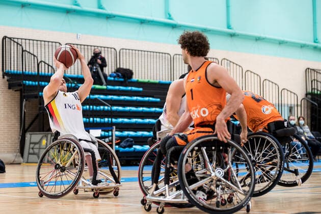 European Championship Wheelchair Basketball 10 12 2021 MADRID, SPAIN 10 December Wheelchair Basketball, Semi Final Germany vs Netherlands Men on Day 7 of the European Championship Wheelchair Basketball on 10 12 2021 at Polid Municipal Francisco Fernandez Ochoa in Madrid, Spain Jan Haller Germany, 10 Copyright: xBEAUTIFULxSPORTS Wunderlx