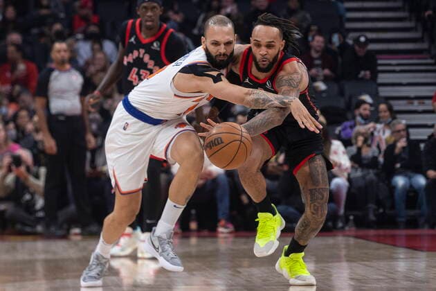 Basketball, NBA, Toronto Raptors - New York Knicks