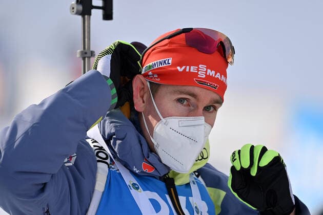 Johannes KUEHN GER , single image,cropped single image,portrait,portrait IBU Biathlon World Cup in Hochfilzen 10 km sprint men on 10 12 2021 in Hochfilzen Pillersee,season 2021 21