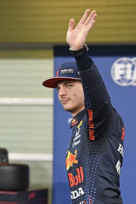 11 12 2021, xekx, Formula 1 FIA, Abu Dhabi Grand Prix 2021 emspor, 1 grid position, Max Verstappen Red Bull Racing, 33 DFL DFB REGULATES PROHIBIT ANY USE OF PHOTOGRAPHS as IMAGE SEQUENCES and or QUASI VIDEO Abu Dhabi eel-fotografie Eberhard Krieger