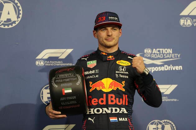 F1 Grand Prix of Abu Dhabi 33 Max Verstappen (NED, Red Bull Racing), F1 Grand Prix of Abu Dhabi at Yas Marina Circuit on December 11, 2021 in Abu Dhabi, United Arab Emirates. (Photo by Kamran Jebreili AP FIA Pool via HOCH ZWEI) Abu Dhabi United Arab Emirates Poolfoto HOCH ZWEI Pool AP ,EDITORIAL USE ONLY