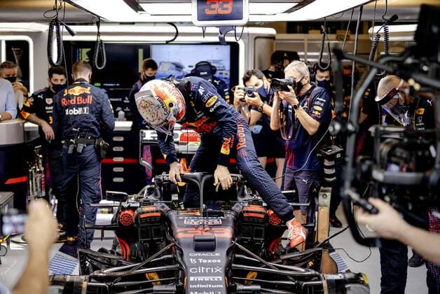 ABU DHABI Max Verstappen of Red Bull Racing during the Abu Dhabi Grand Prix at Yas Marina Circuit on December 12, 2021 in Abu Dhabi, United Arab Emirates REMKO DE WAAL F1 Grand Prix 2021 xVIxANPxSportx xxANPxIVx 441977083