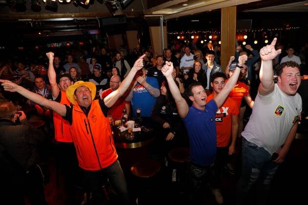 MONTFORT Max Verstappen fans are euphoric after Verstappen won the decisive race in Abu Dhabi to become Formula 1 world champion for the first time Jos Verstappen, father of, is originally from the Limburg village ANP BAS CZERWINSKIA xVIxANPxSportx xxANPxIVx 441982555
