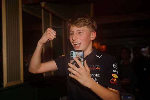 MONTFORT Max Verstappen fans are euphoric after Verstappen won the decisive race in Abu Dhabi to become Formula 1 world champion for the first time Jos Verstappen, father of, is originally from the Limburg village ANP BAS CZERWINSKIA xVIxANPxSportx xxANPxIVx 441982652
