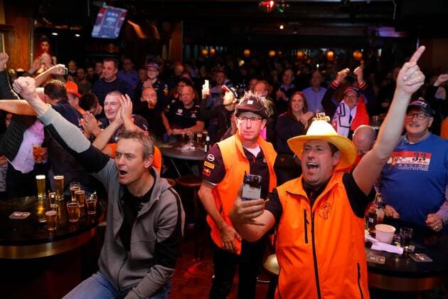 MONTFORT Max Verstappen fans are euphoric after Verstappen won the decisive race in Abu Dhabi to become Formula 1 world champion for the first time Jos Verstappen, father of, is originally from the Limburg village ANP BAS CZERWINSKIA xVIxANPxSportx xxANPxIVx 441983100