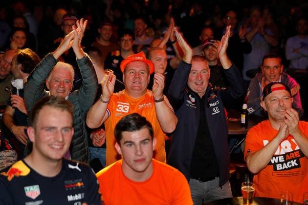 MONTFORT Max Verstappen fans are euphoric after Verstappen won the decisive race in Abu Dhabi to become Formula 1 world champion for the first time Jos Verstappen, father of, is originally from the Limburg village ANP BAS CZERWINSKIA xVIxANPxSportx xxANPxIVx 441983154