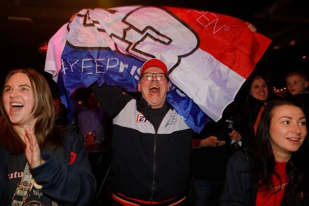 MONTFORT Max Verstappen fans are euphoric after Verstappen won the decisive race in Abu Dhabi to become Formula 1 world champion for the first time Jos Verstappen, father of, is originally from the Limburg village ANP BAS CZERWINSKIA xVIxANPxSportx xxANPxIVx 441983169